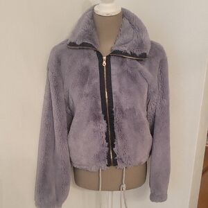 Elevenses Purple Teddy Jacket